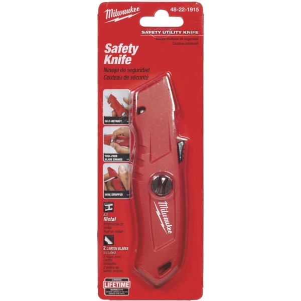 Milwaukee Self-Retracting Straight Utility Knife - Iieemm