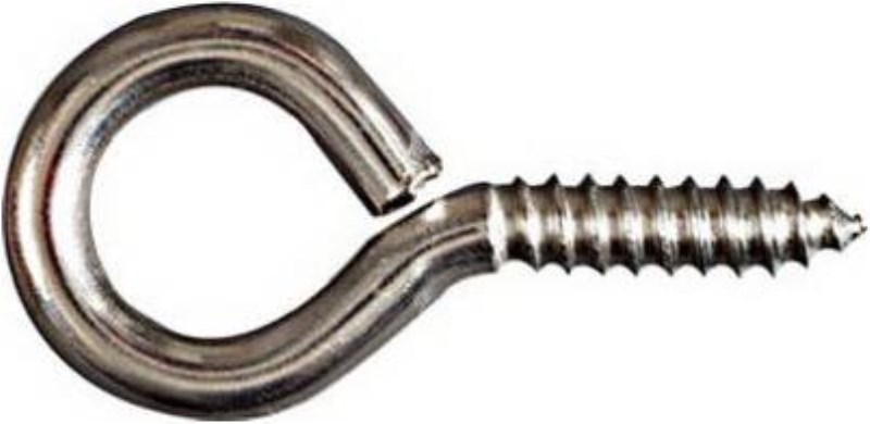 National #8 Stainless Steel Large Screw Eye - Iieemm
