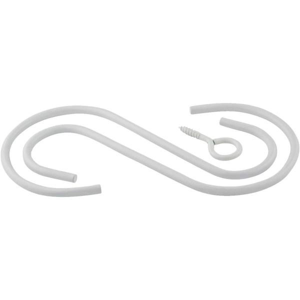 National Hardware 6 In. White Steel Extension Hook Kit - Iieemm