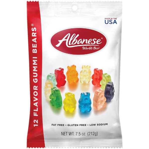 Albanese 12-Fruit Flavor 7.5 Oz. Gummi Bears - Iieemm