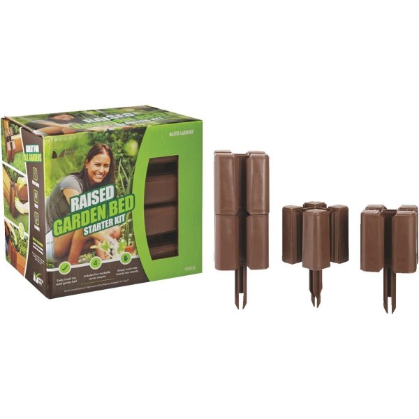 Master Mark 5-1/2 In. Brown Plastic Raised Garden Bed Starter Kit - Iieemm