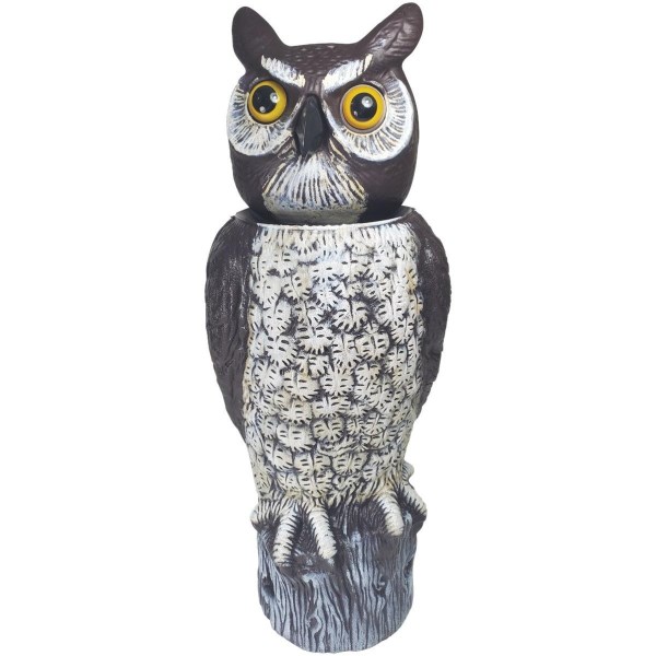 Gardeneer 18 In. H. Solar Motion Activated Owl Pest Deterrent Decoy - Iieemm