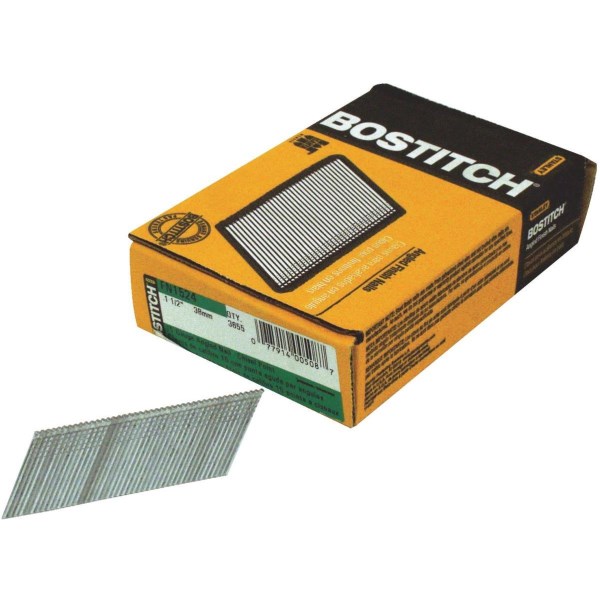 Bostitch 15-Gauge Coated 25 Degree FN-Style Angled Finish Nail, 1-3/4 In. (3655 Ct.) - Iieemm