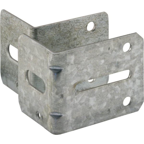 Prime-Line 2-1/4 In. & 2-3/4 In. Steel Track Brackets (2-Count) - Iieemm