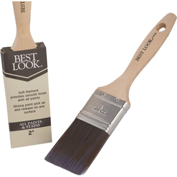 Best Look 2 In. Flat Polyester Paint Brush - Iieemm