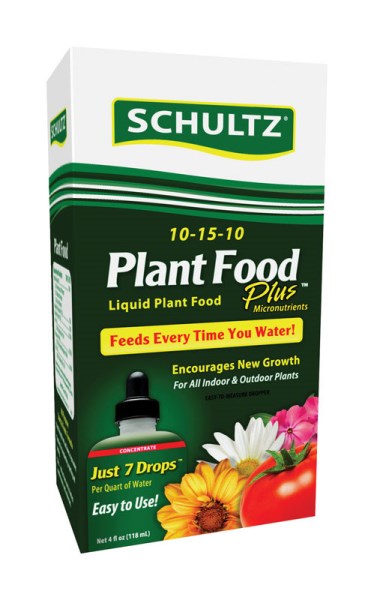 Schultz 4 Oz. Concentrate 10-15-10 Liquid Plant Food Plus - Iieemm