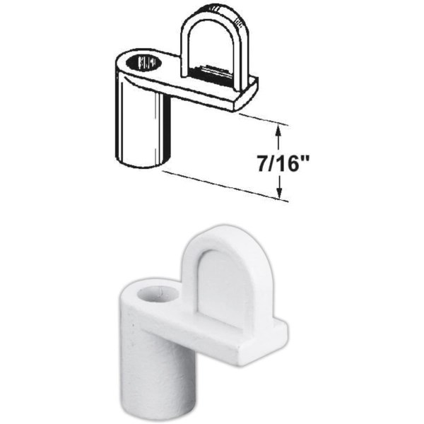 Prime-Line 7/16 In. White Swivel Die-cast Screen Clips With Screws (12 Count) - Iieemm