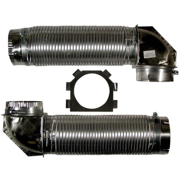 Builders Best Flexible Aluminum Dryer Hose Kit (5-Piece) - Iieemm