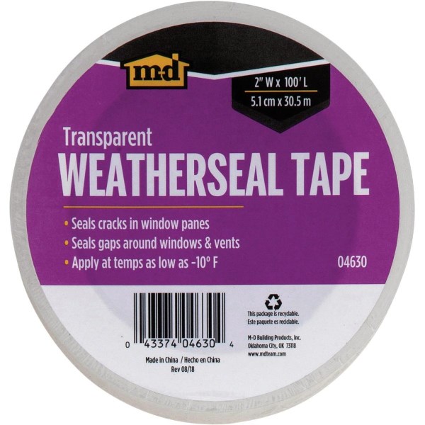 M-D 2 In. x 100 Ft. Transparent Weatherseal Tape - Iieemm