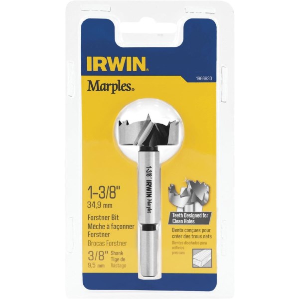 Irwin Marples 1-3/8 In. x 3-1/2 In. Reduced Forstner Drill Bit - Iieemm