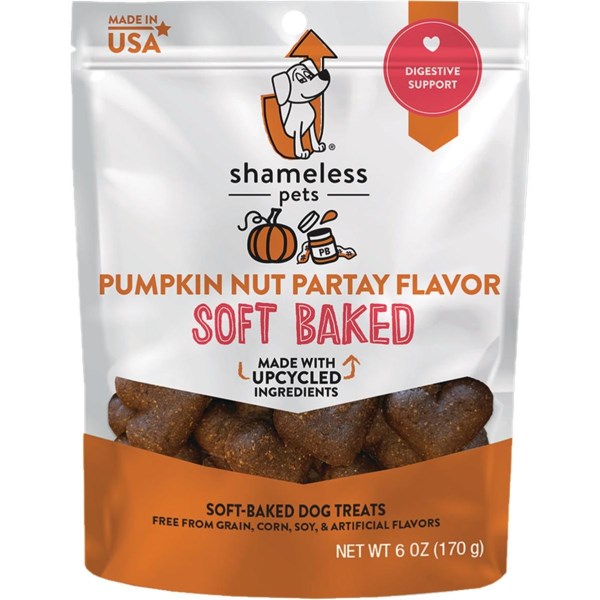 Shameless Pets Pumpkin Nut Partay Soft Baked Dog Treat, 6 Oz. - Iieemm