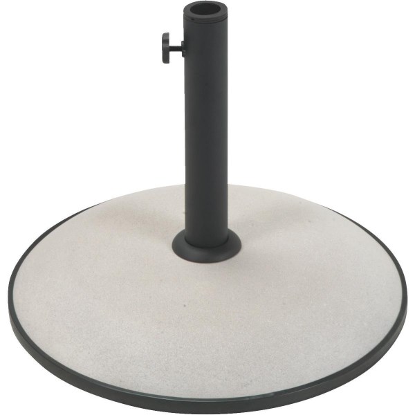 Outdoor Expressions 17 In. Round Tan Concrete Umbrella Base - Iieemm