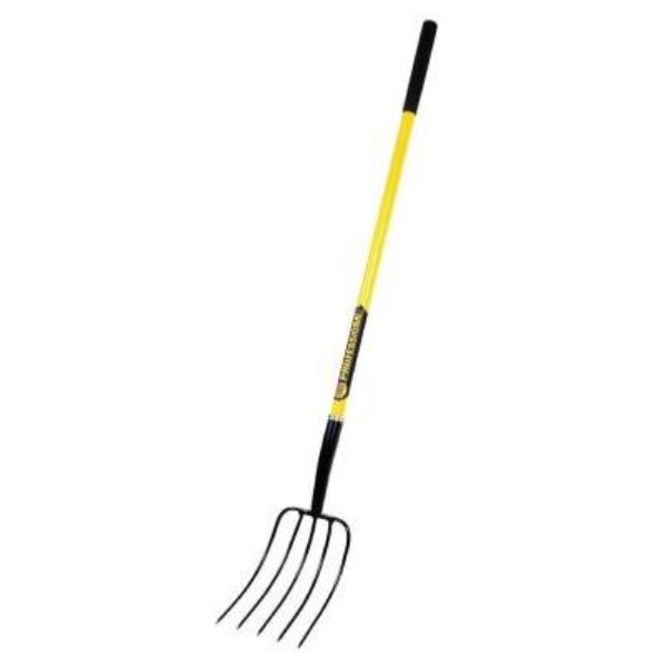 Truper 5-Tine Wood Long Handle Pitch Fork - Iieemm