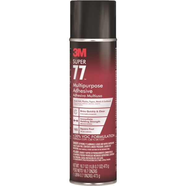 3M Super 77 14 Oz. Multipurpose Low VOC Spray Adhesive - Iieemm