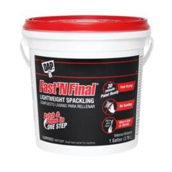 DAP Fast ‘N Final 1 Gal. Lightweight Latex Patch & Prime Spackling - Iieemm