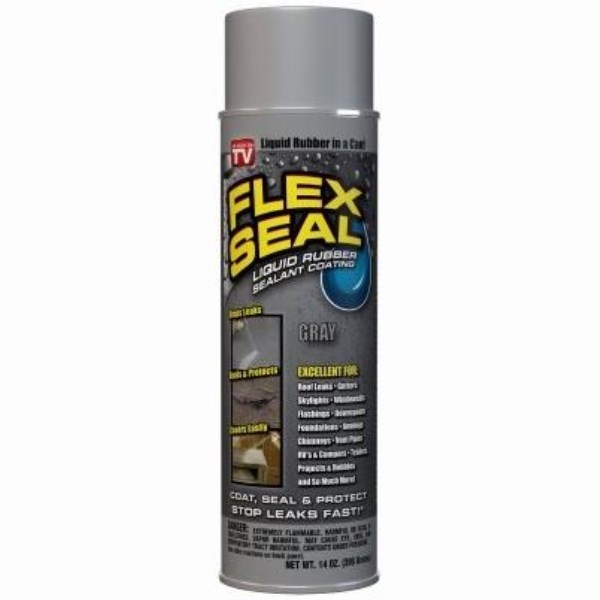 FLEX SEAL 14 Oz. Spray Rubber Sealant, Gray - Iieemm