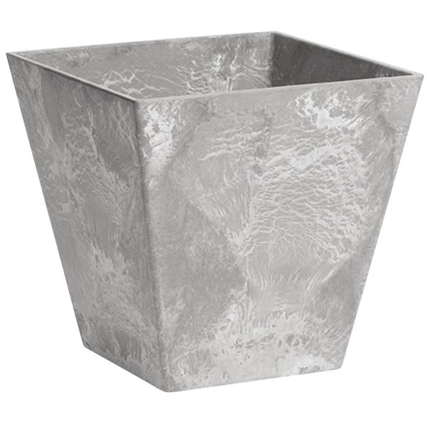 Novelty ArtStone Ella 12 in. W. x 12 in. H. x 12 in. L. x Gray Resin Planter - Iieemm