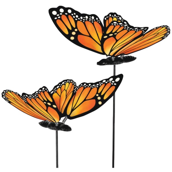 Exhart WindyWings 16 In. H. Plastic Monarch Butterfly Garden Stake - Iieemm