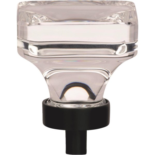 Amerock Glacio Clear/Black Bronze Cabinet Knob - Iieemm