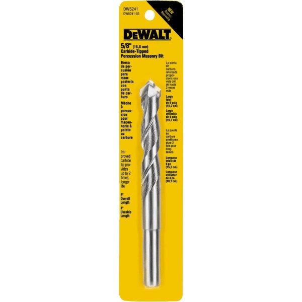 DEWALT 5/8 In. x 6 In. Masonry Drill Bit - Iieemm