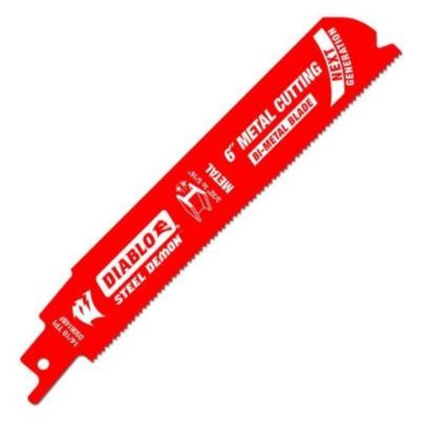 Diablo Steel Demon 6 In. 14/18 TPI Medium Metal Reciprocating Saw Blade (5-Pack) - Iieemm