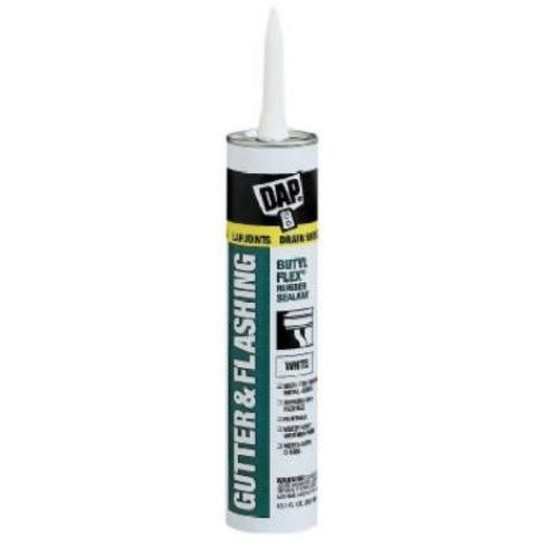 DAP BUTYL-FLEX 10.1 Oz. Gutter & Flashing Sealant, White - Iieemm