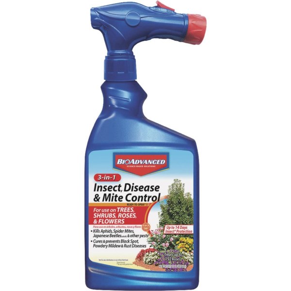 BioAdvanced 3-In-1 32 Oz. Ready To Spray Hose End Insect & Disease Killer - Iieemm