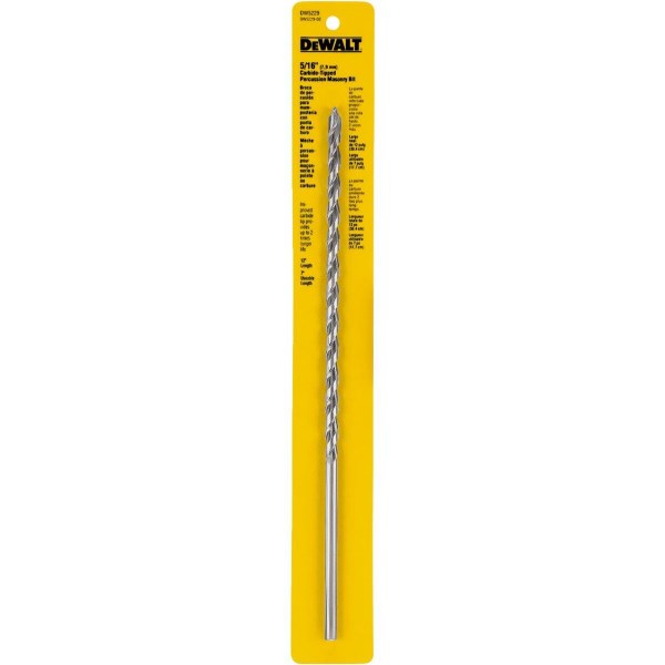 DEWALT 5/16 In. x 12 In. Masonry Drill Bit - Iieemm
