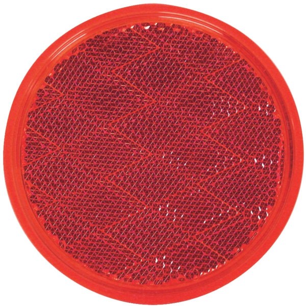 Peterson 3 In. Dia. Round Red Quick-Mount Reflector - Iieemm