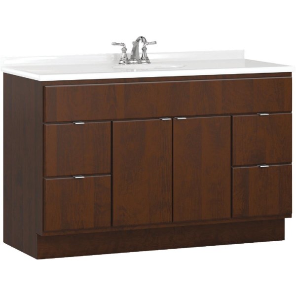 Bertch Riverside 48 In. W x 34-1/2 In. H x 21 In. D Brindle Vanity Base, 2 Door/4 Drawer - Iieemm