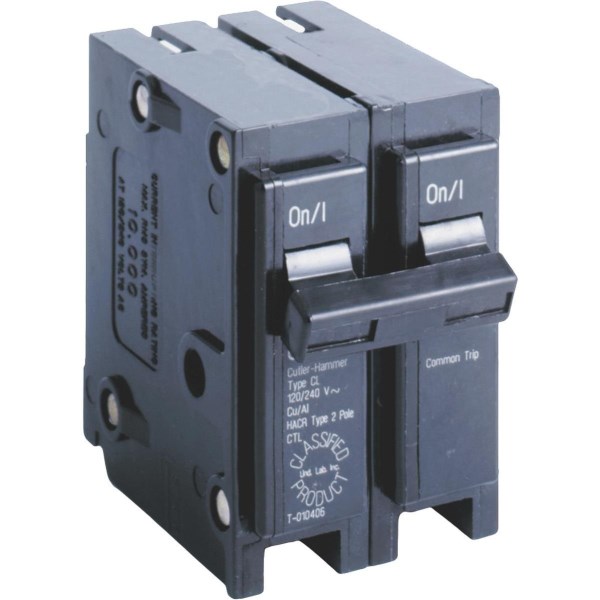 Eaton 20A Double-Pole Standard Trip Universal Replacement Circuit Breaker - Iieemm