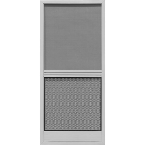 Precision Screen Provencial 36 In. W x 80 In. H x 7/8 In. Thick Gray Steel Screen Door - Iieemm
