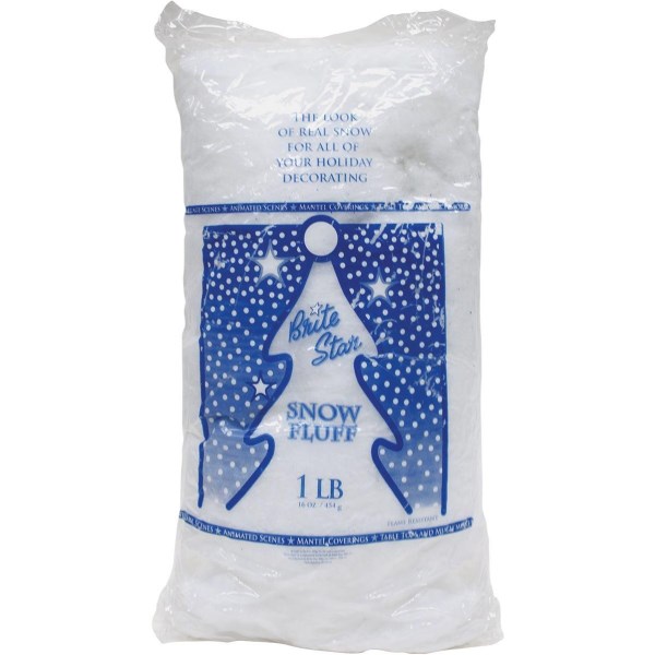 Brite Star 12 Oz. Polyester Artificial Snow-Fluff - Iieemm