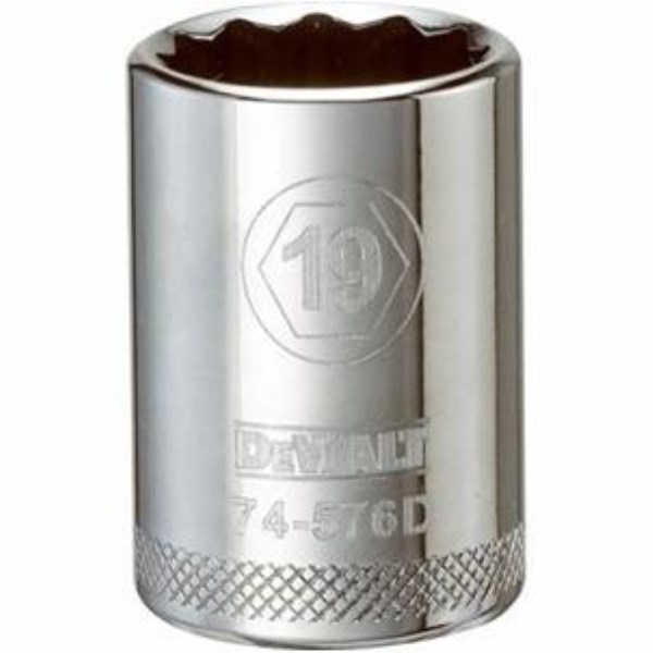 Metric Shallow Socket, 12-Point, 1/2-In. Drive, 19mm - Iieemm