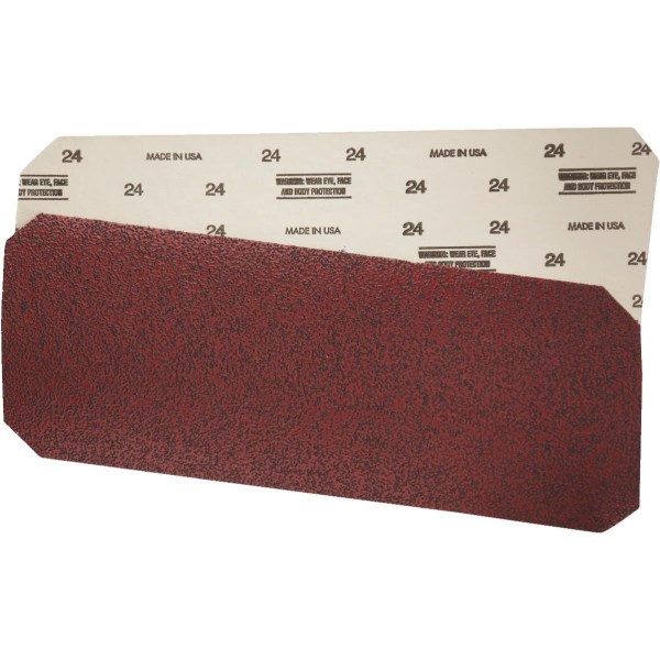 Virginia Abrasives 8 In. x 20-1/8 In. 24 Grit Floor Sanding Sheet for Silver-Line SL-8 - Iieemm