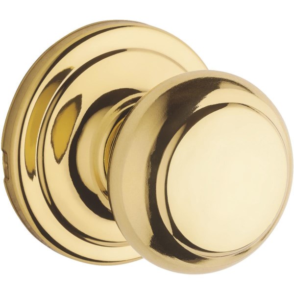 Weiser Welcome Home Polished Brass Hall & Closet Door Knob - Iieemm