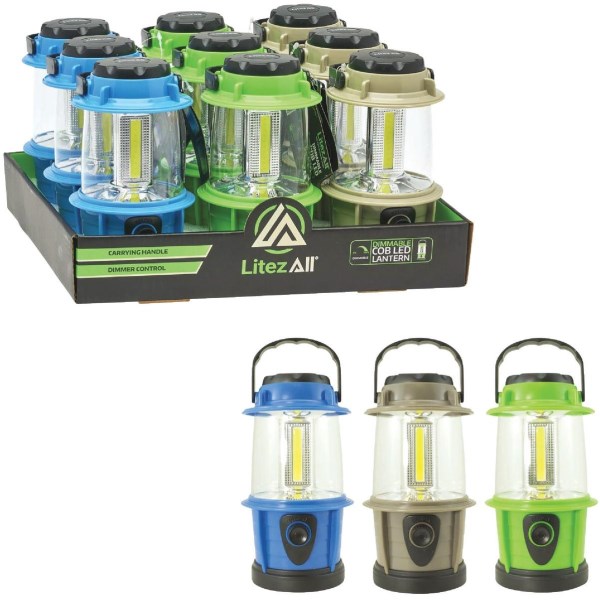 LitezAll Mini COB LED Lantern with Dimmer - Iieemm