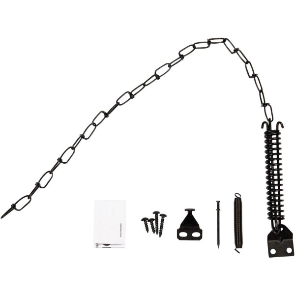 Larson Storm Door Wind Chain, Black - Iieemm