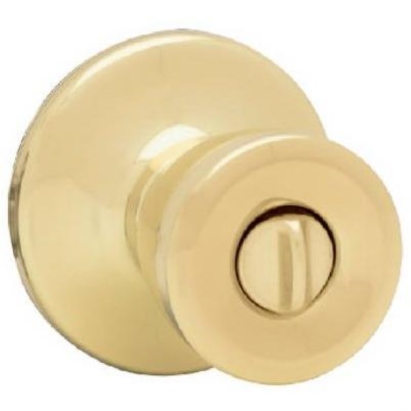 Kwikset Polished Brass Mobile Home Privacy Lockset - Iieemm