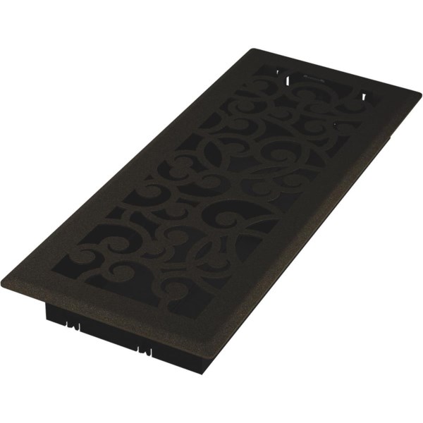 Imperial Wonderland 4 In. x 10 In. Bronze Age Steel Floor Register - Iieemm
