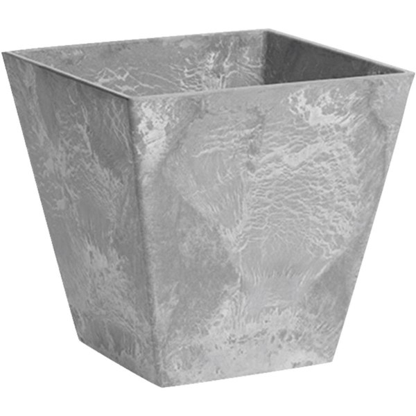 Novelty ArtStone Ella 8 In. W. x 8 In. H. x 8 In. L. Gray Resin Planter - Iieemm