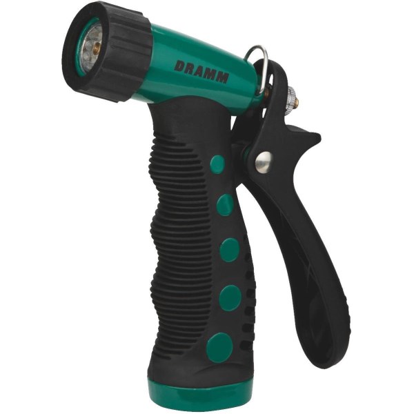 Dramm Heavy-Duty Metal Pistol Nozzle, Green - Iieemm