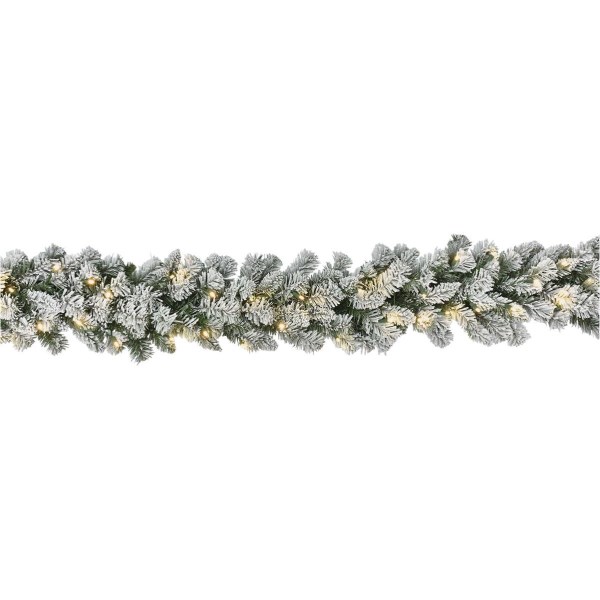 Frosted Montana Ridge 9 Ft. Prelit LED Garland - Iieemm