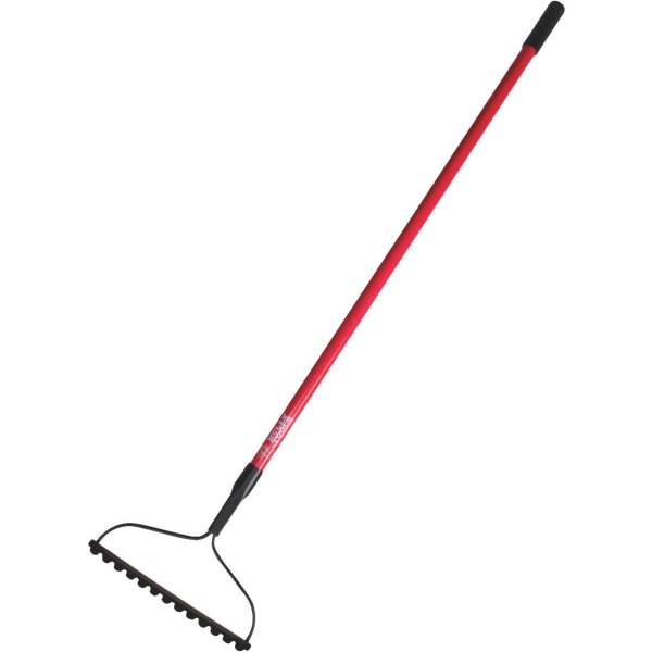 Bully Tools 16 In. 14-Gauge Steel Bow Garden Rake (13-Tine) - Iieemm