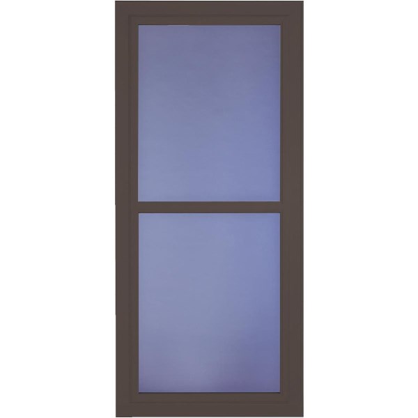 Larson Easy Vent 146 Series 36 In. W x 81 In. H x 1-7/8 In. Thick Brown Full View Aluminum Storm Door - Iieemm