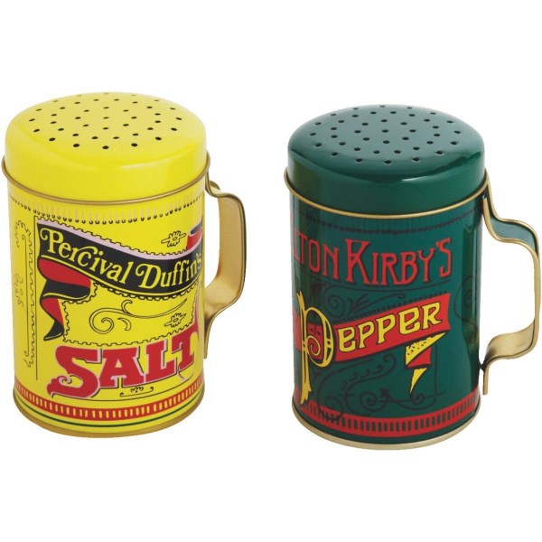 Norpro 10 Oz. Tin Nostalgic Salt & Pepper Shaker Set - Iieemm