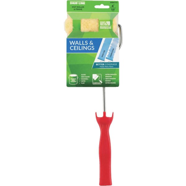 Shur-Line 4 In. Knit Paint Roller Cover & 12 In. Frame - Iieemm