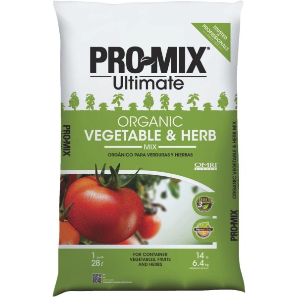 Pro-Mix Ultimate 1 Cu. Ft. 14-1/2 Lb. Container Vegetables & Herbs Garden Soil - Iieemm