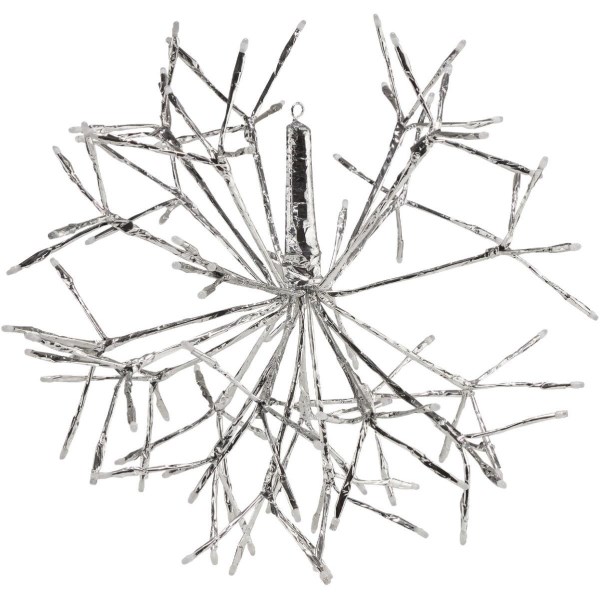 Alpine 16 In. LED Multi-Color Snowflake Ornament Lighted Decoration - Iieemm