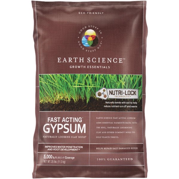 Earth Science 25 Lb. 5000 Sq. Ft. Coverage Fast Acting Gypsum - Iieemm
